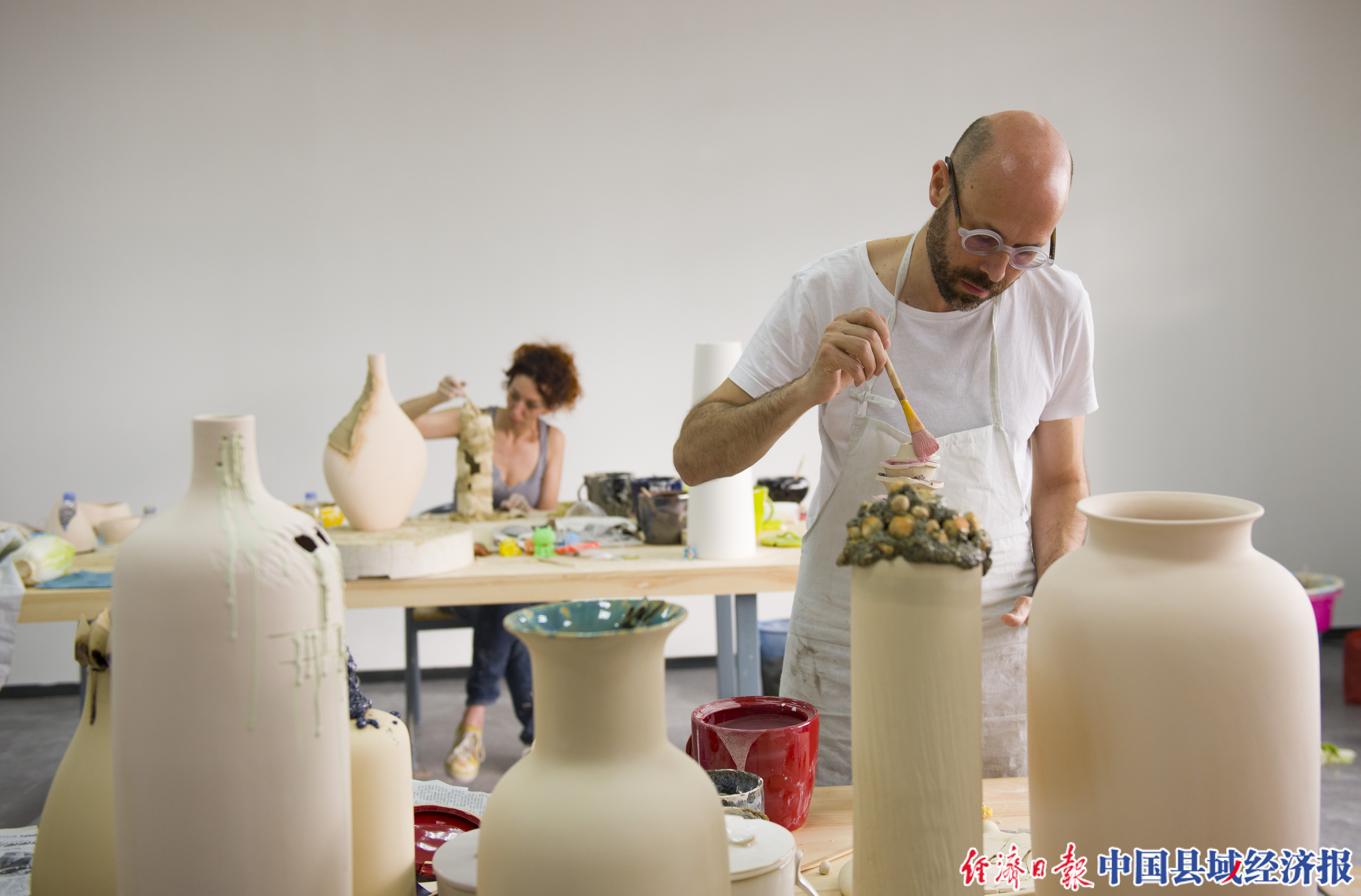 外国艺术家来德化交流创作