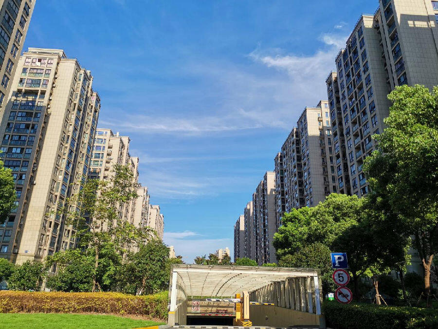 杭州市钱塘区义蓬街道安置小区义蓬名苑 (胡利芬 摄)