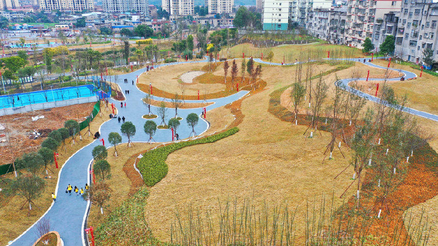 四川眉山市彭山区两个公园开园迎客春节游玩再添好去处