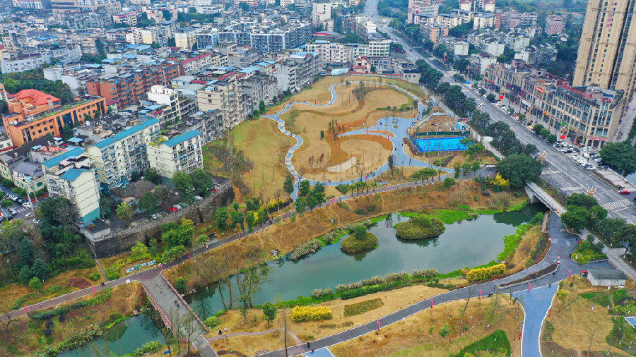 四川眉山市彭山區兩個公園開園迎客春節遊玩再添好去處