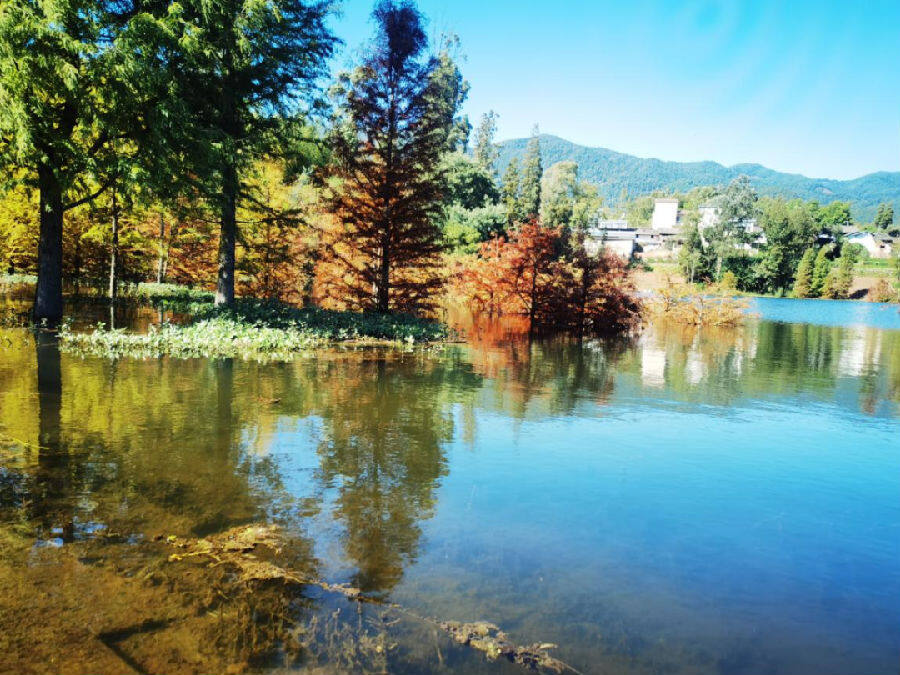 嵩明县龙王庙水库 (松轩 摄)