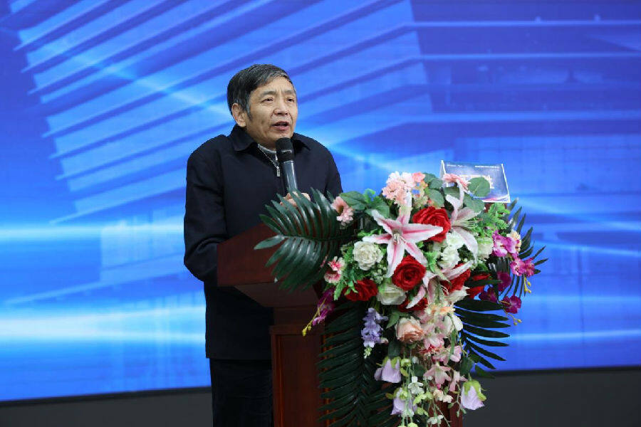 驼人集团创始人,总裁王国胜致辞(王晨光 摄)