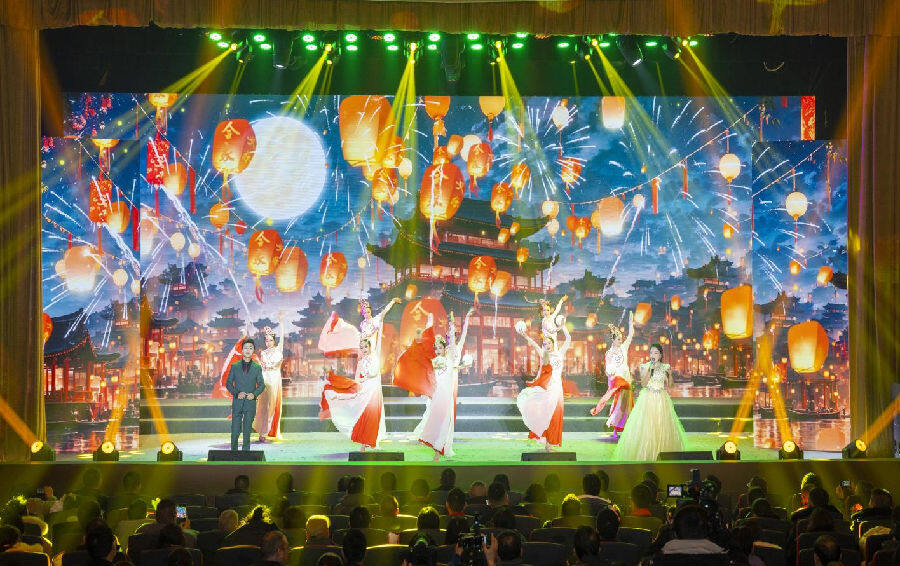 图为晚会现场(陈加普 摄)