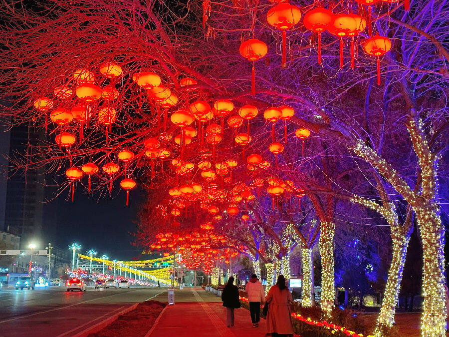 春节大街小巷的景象图片