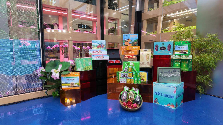 孝昌优质农产品现场展示（曹顺 摄）