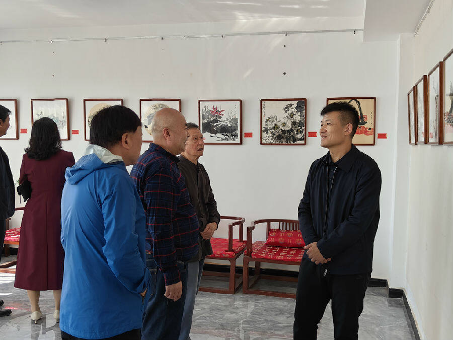 作品展活动现场（姜福祥 摄）