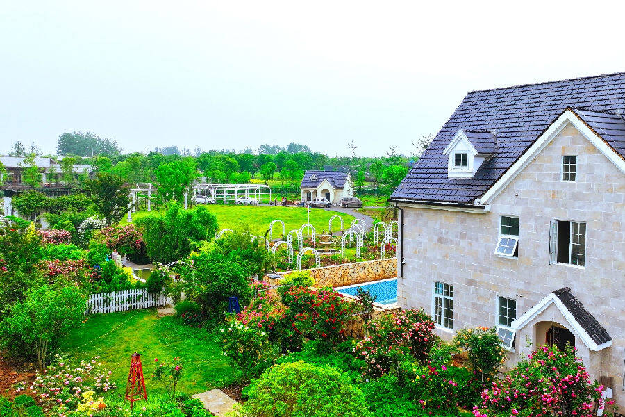 图为花间花园美景（马鑫 摄）