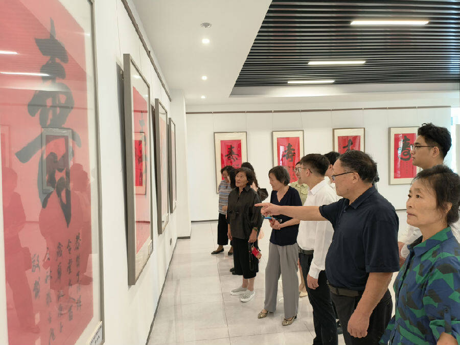 市民参观展览（杨新明 摄）