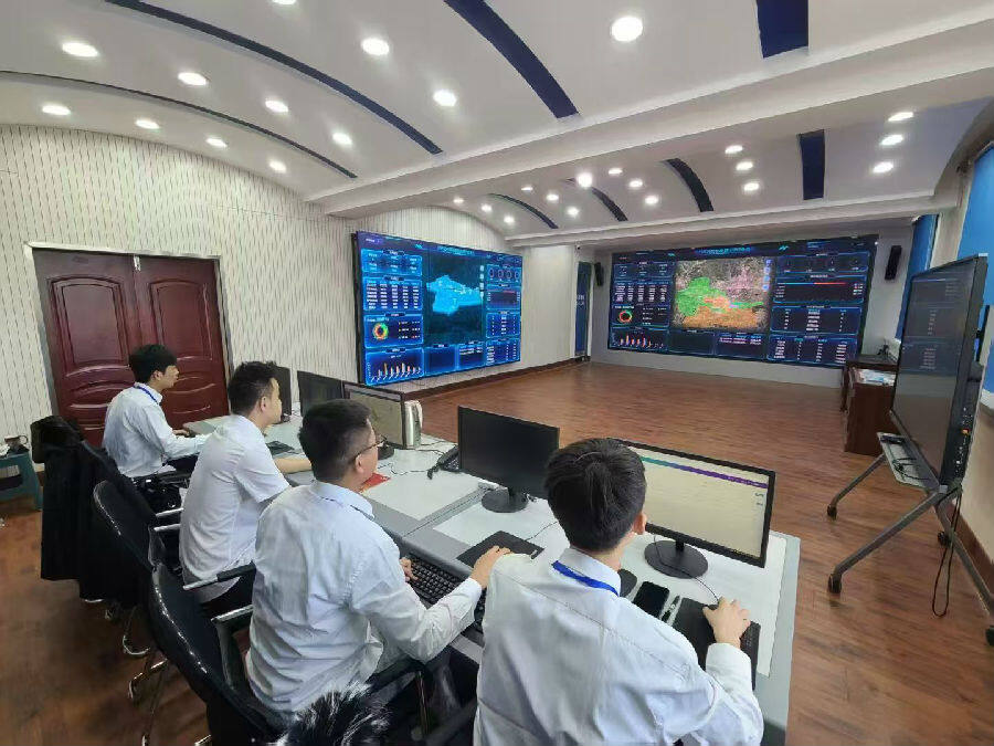 智慧社区平台指挥中心(孙立民 摄)