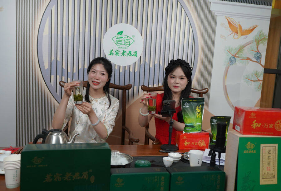 直播带货现场（陶辉 摄）