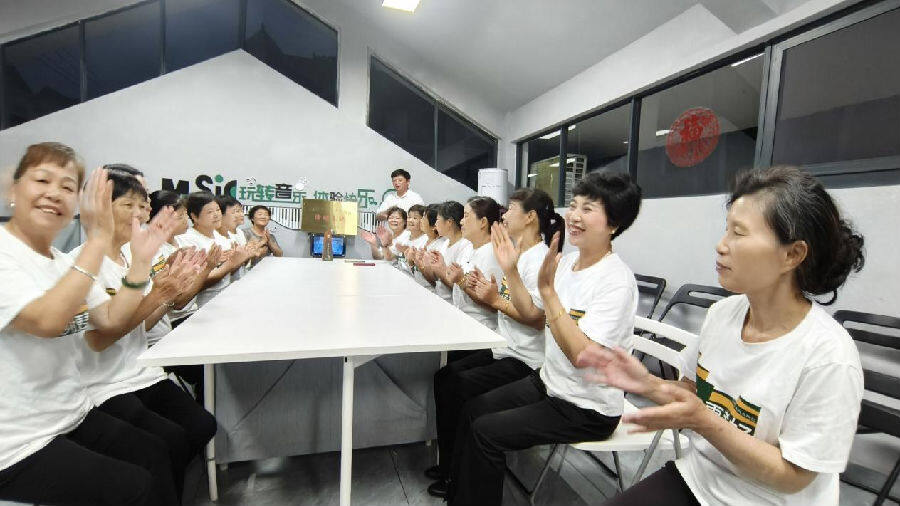 歌之江合唱团排练现场（曾庆华 摄）