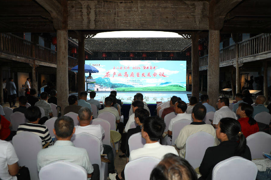 2025“磐安云峰”茶产业高质量发展会议现场（陈强 摄）