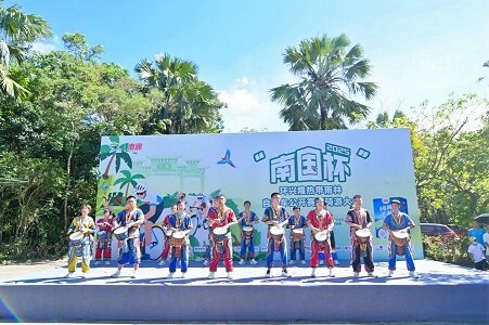 非洲鼓表演。（卓霖霖 摄）