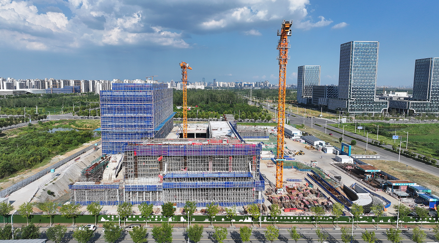 项目建成后，将填补运河新城大型综合性文化场馆的空白。（陈三虎 摄）