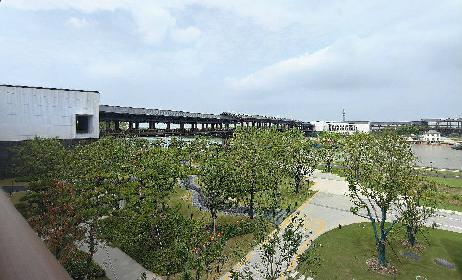示范区方厅水院一景（曾庆华 摄）