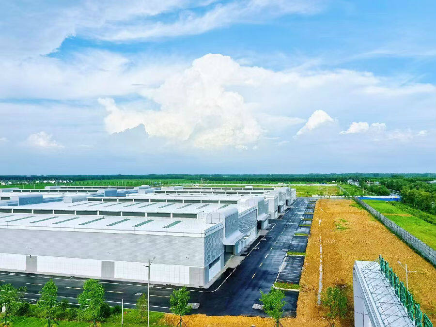 宿迁市新建的大型农产品批发市场（汪文 摄）