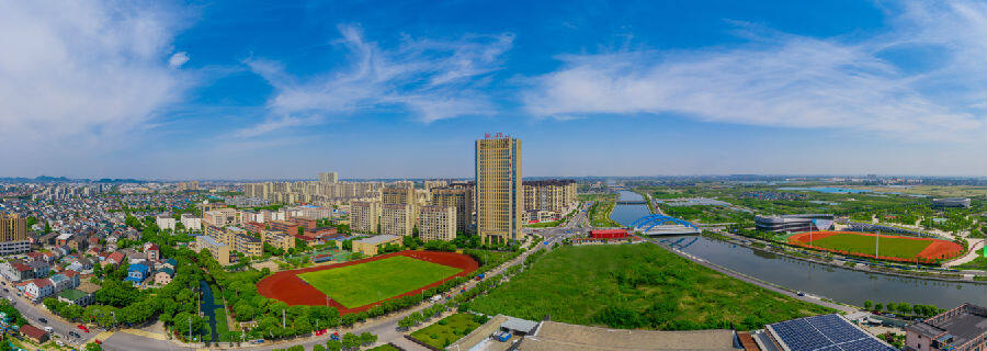 泗门镇域一景（沈乐书 摄）