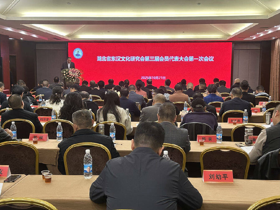 湖北省东汉文化研究会换届大会现场(余惠玲 摄) 湖北省东汉文化研究会换届大会现场(余惠玲 摄)